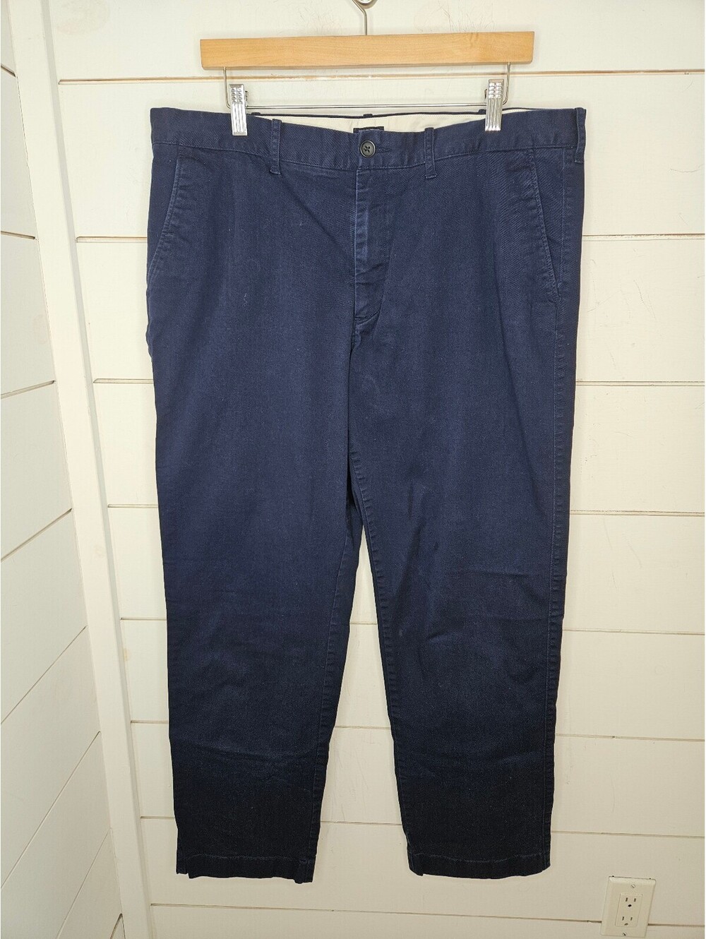 J Crew 38x32 navy blue chino straight leg pants